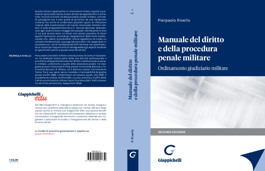 Manuale del diritto e della procedura penale militare